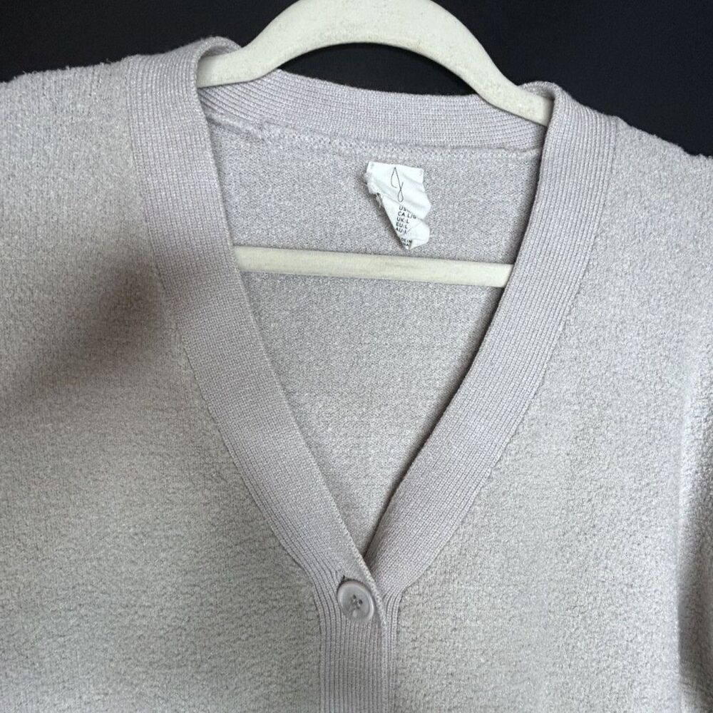 Joie Women's Cream Button Down Soft Fuzzy Cozy Ca… - image 6